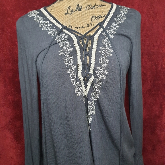 Clover + Scout Tops - Clover + Scout Tunic Raylon Blouse Medium